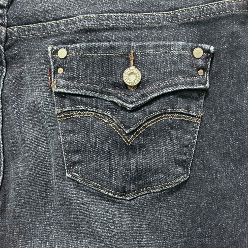 Very Nice Pair of Levi 505 Straight Leg Jeans Size 14 - Picture 3 of 4